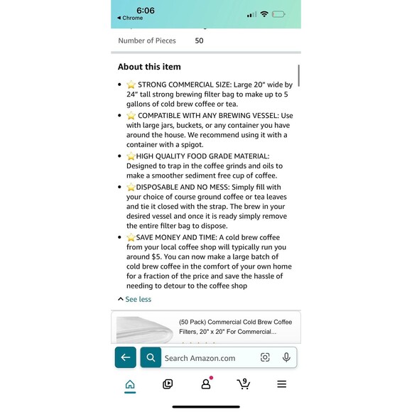 Cold Brew coffee filters - Picture 8 of 11